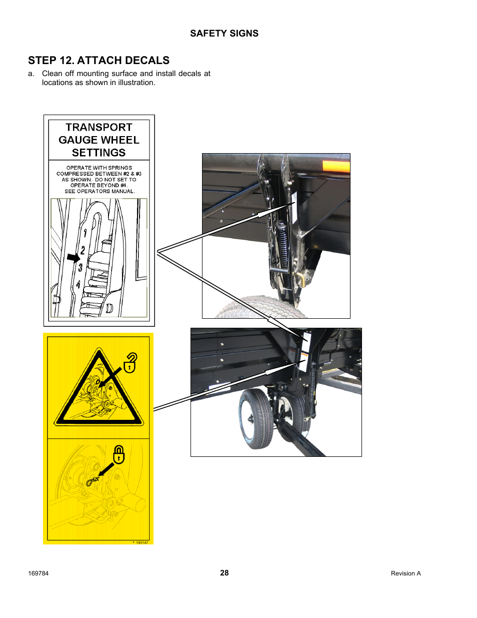 Step 12. attach decals | MacDon D65 User Manual | Page 30 / 42