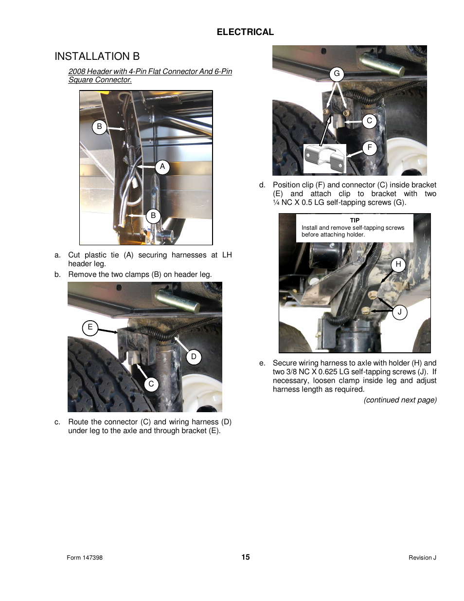 Installation b | MacDon Transport D60 User Manual | Page 17 / 49