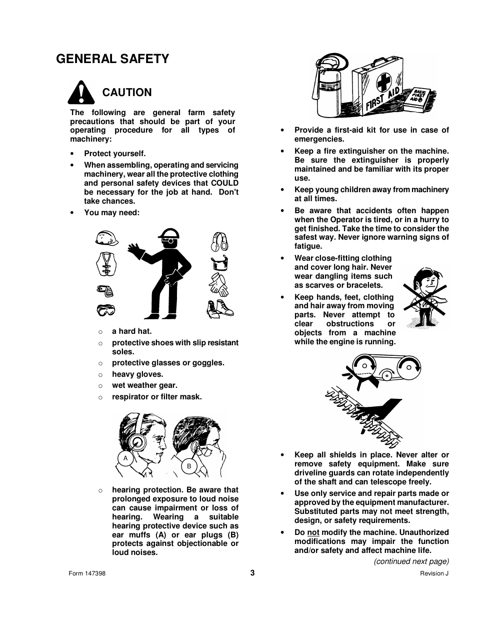General safety, Caution | MacDon Transport D60 User Manual | Page 5 / 49