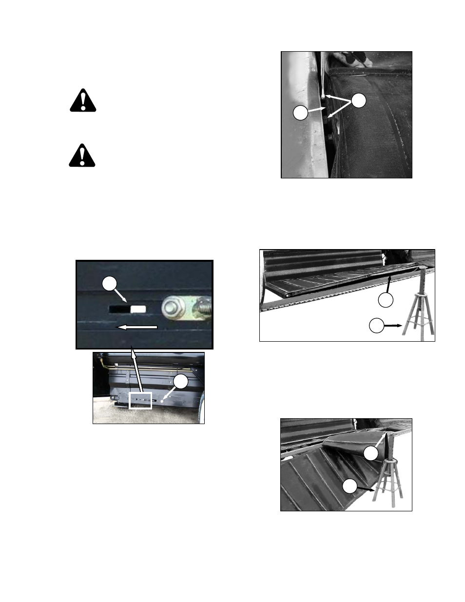 Caution, Danger | MacDon D60 Draper Headers User Manual | Page 113 / 160