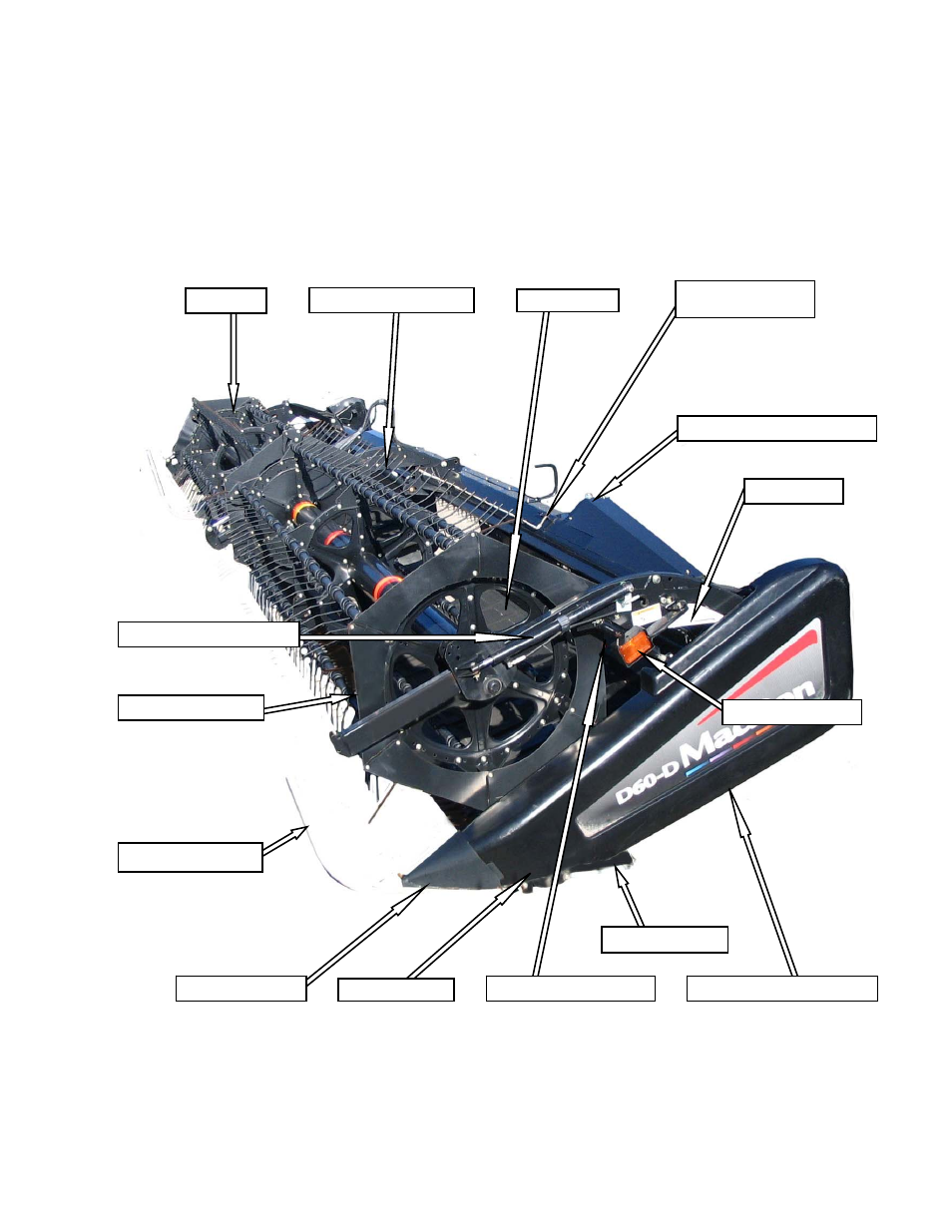 5 component identification | MacDon D60 Draper Headers User Manual | Page 21 / 160