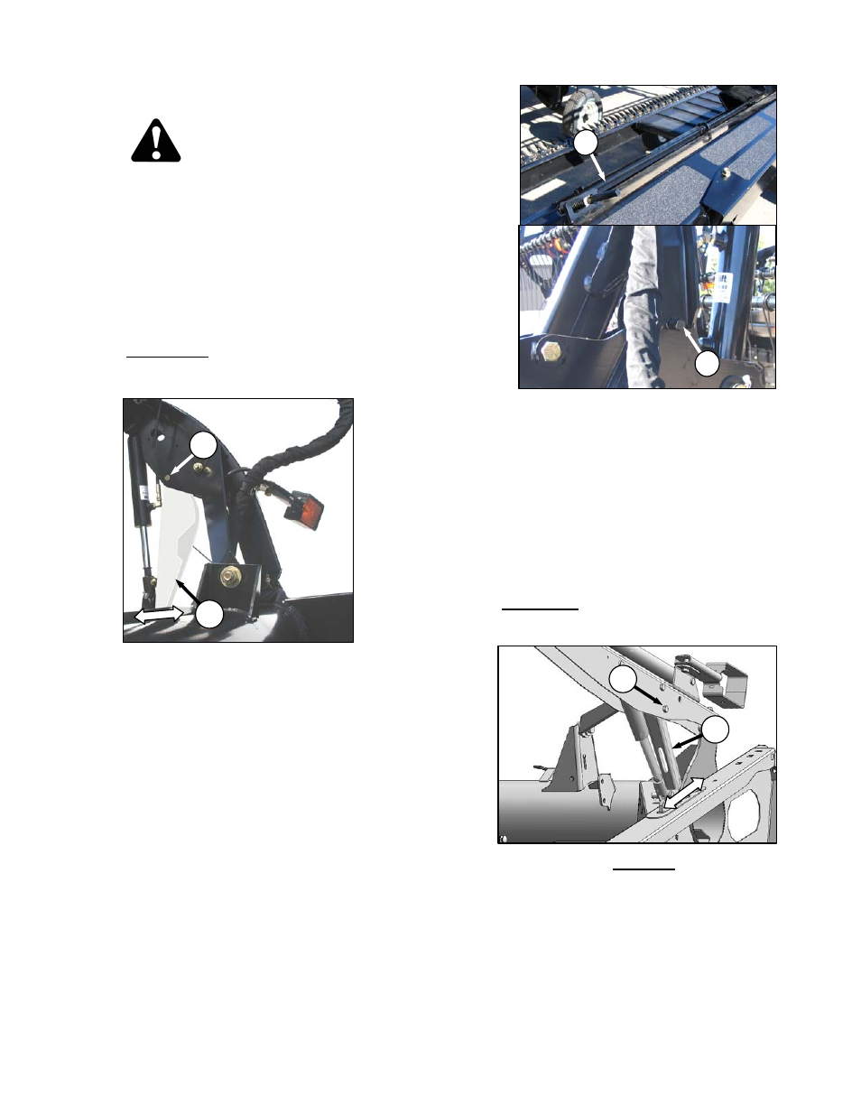 Warning | MacDon D60 Draper Headers User Manual | Page 31 / 160