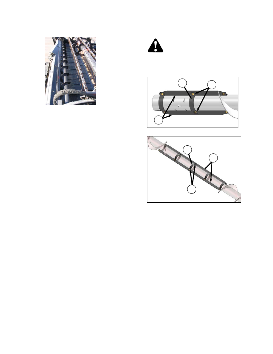 Warning | MacDon D60 Draper Headers User Manual | Page 64 / 160