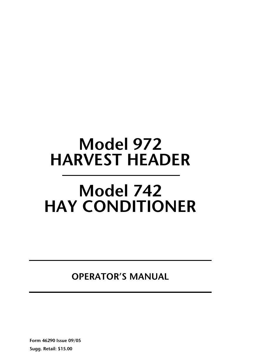 MacDon 742 HAY CONDITIONER User Manual | 124 pages