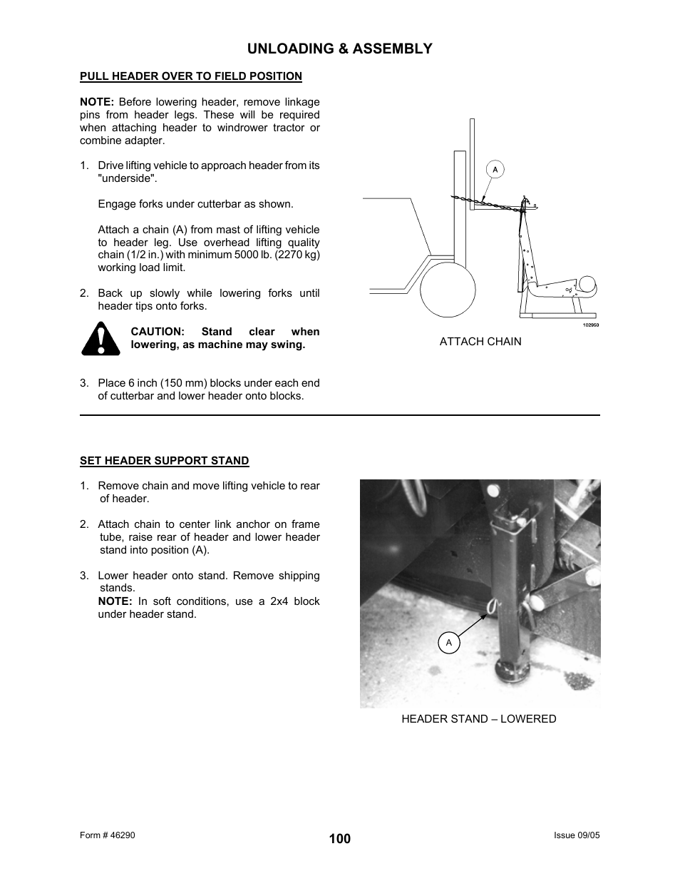 Unloading & assembly | MacDon 742 HAY CONDITIONER User Manual | Page 102 / 124