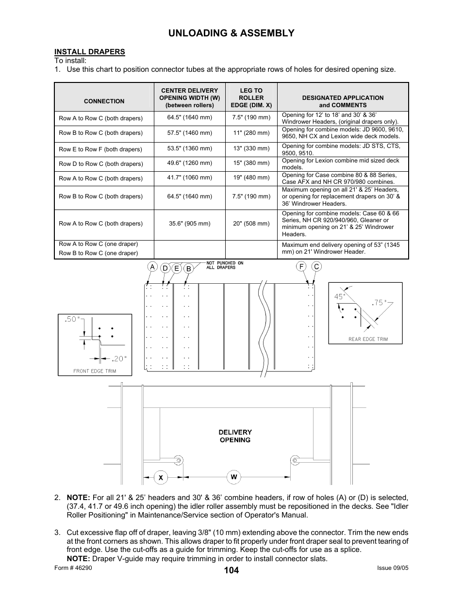 Unloading & assembly | MacDon 742 HAY CONDITIONER User Manual | Page 106 / 124