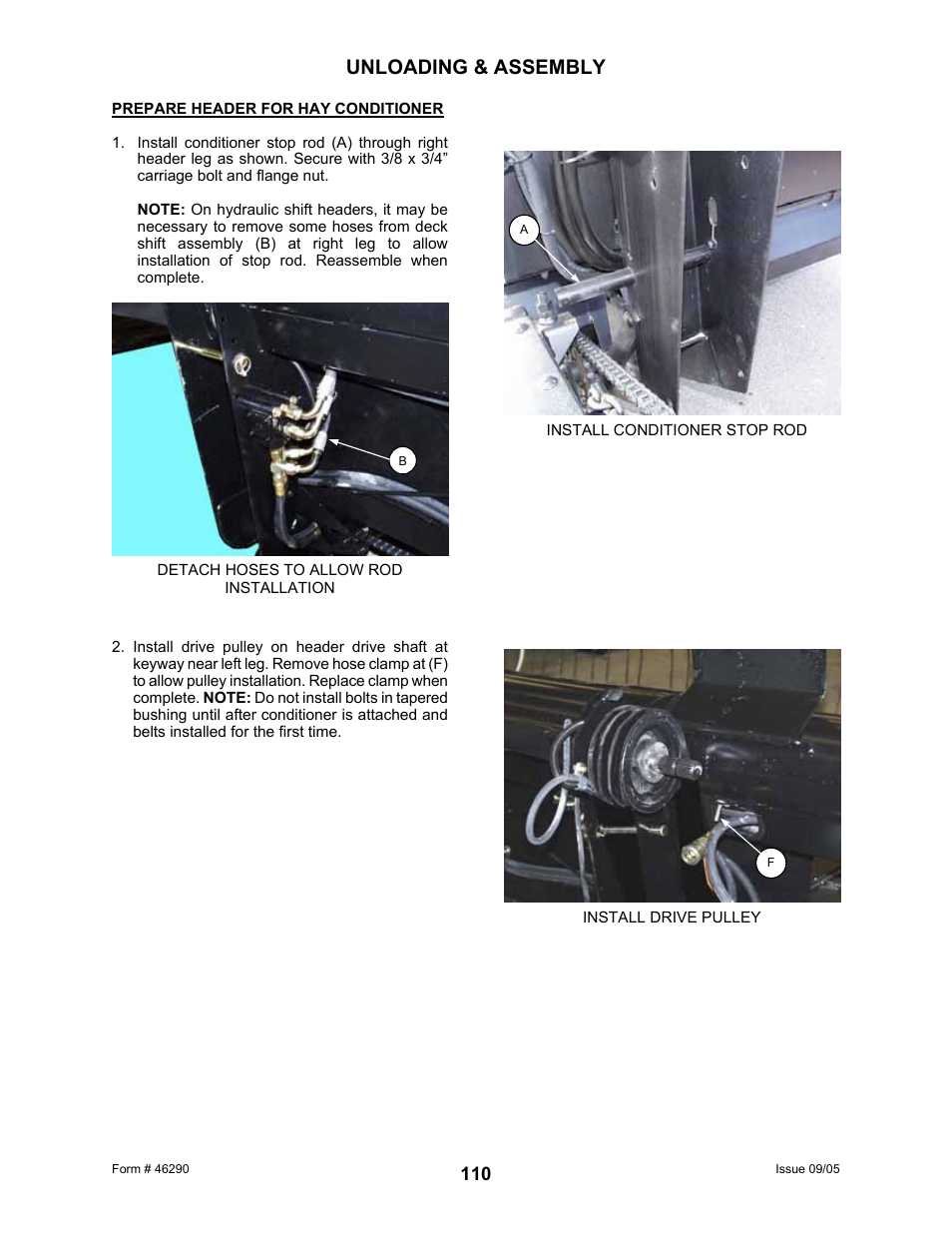 Unloading & assembly | MacDon 742 HAY CONDITIONER User Manual | Page 112 / 124