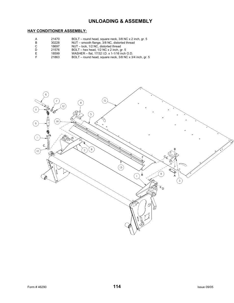 Unloading & assembly | MacDon 742 HAY CONDITIONER User Manual | Page 116 / 124