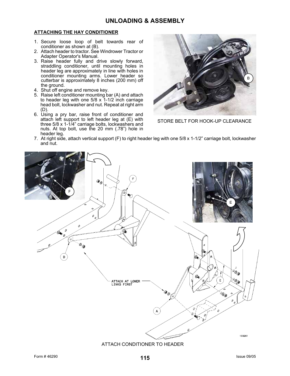 Unloading & assembly | MacDon 742 HAY CONDITIONER User Manual | Page 117 / 124