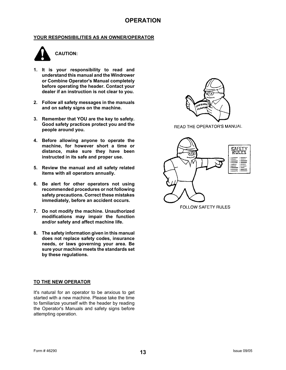 Operation | MacDon 742 HAY CONDITIONER User Manual | Page 15 / 124