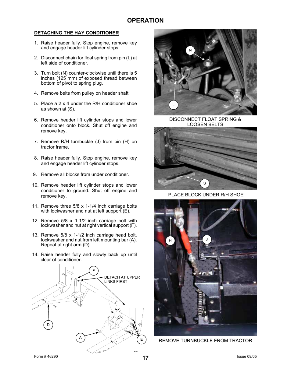 Operation | MacDon 742 HAY CONDITIONER User Manual | Page 19 / 124