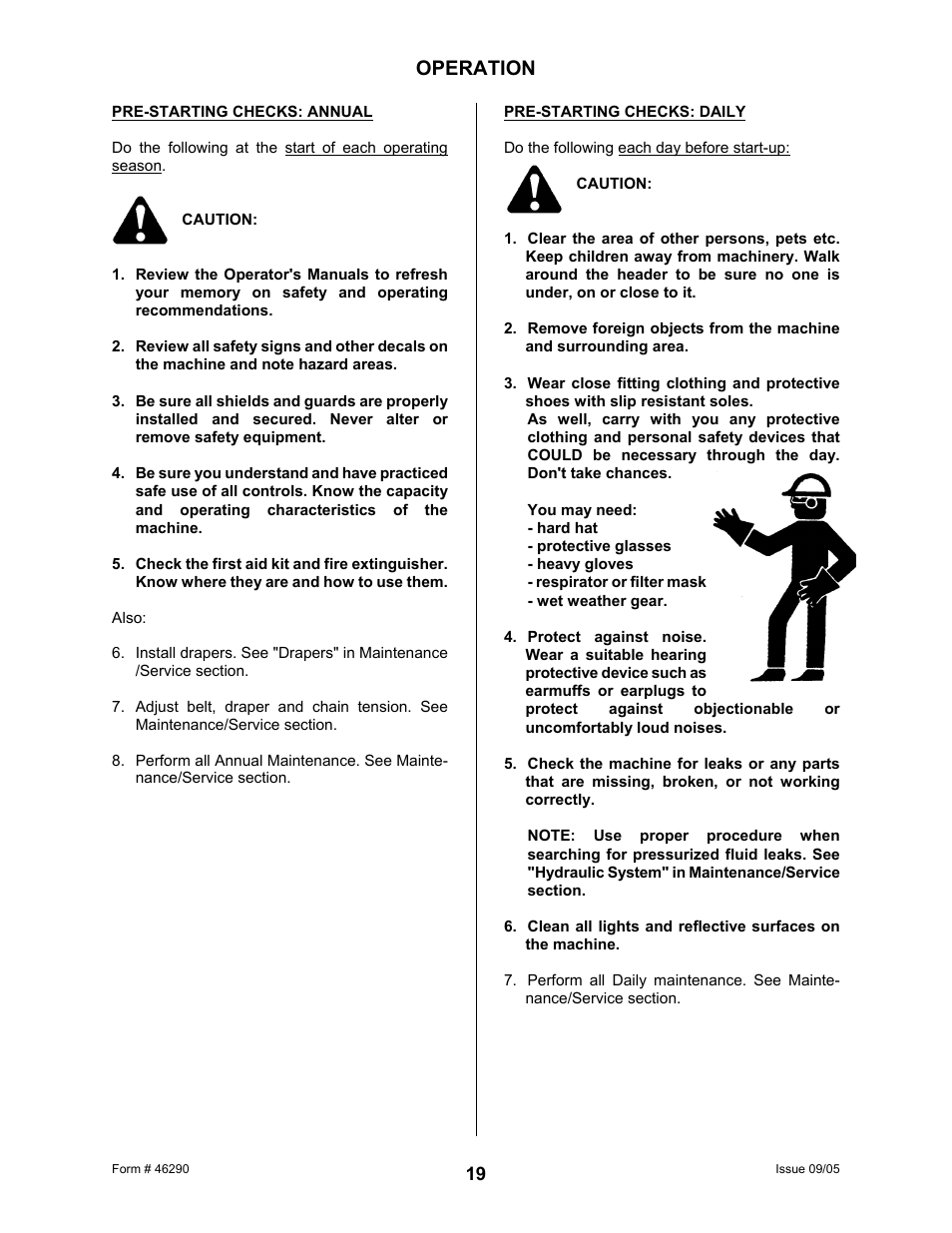 Operation | MacDon 742 HAY CONDITIONER User Manual | Page 21 / 124