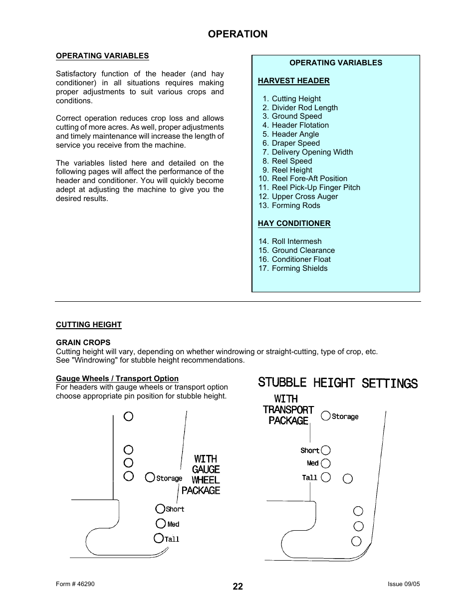 Operation | MacDon 742 HAY CONDITIONER User Manual | Page 24 / 124