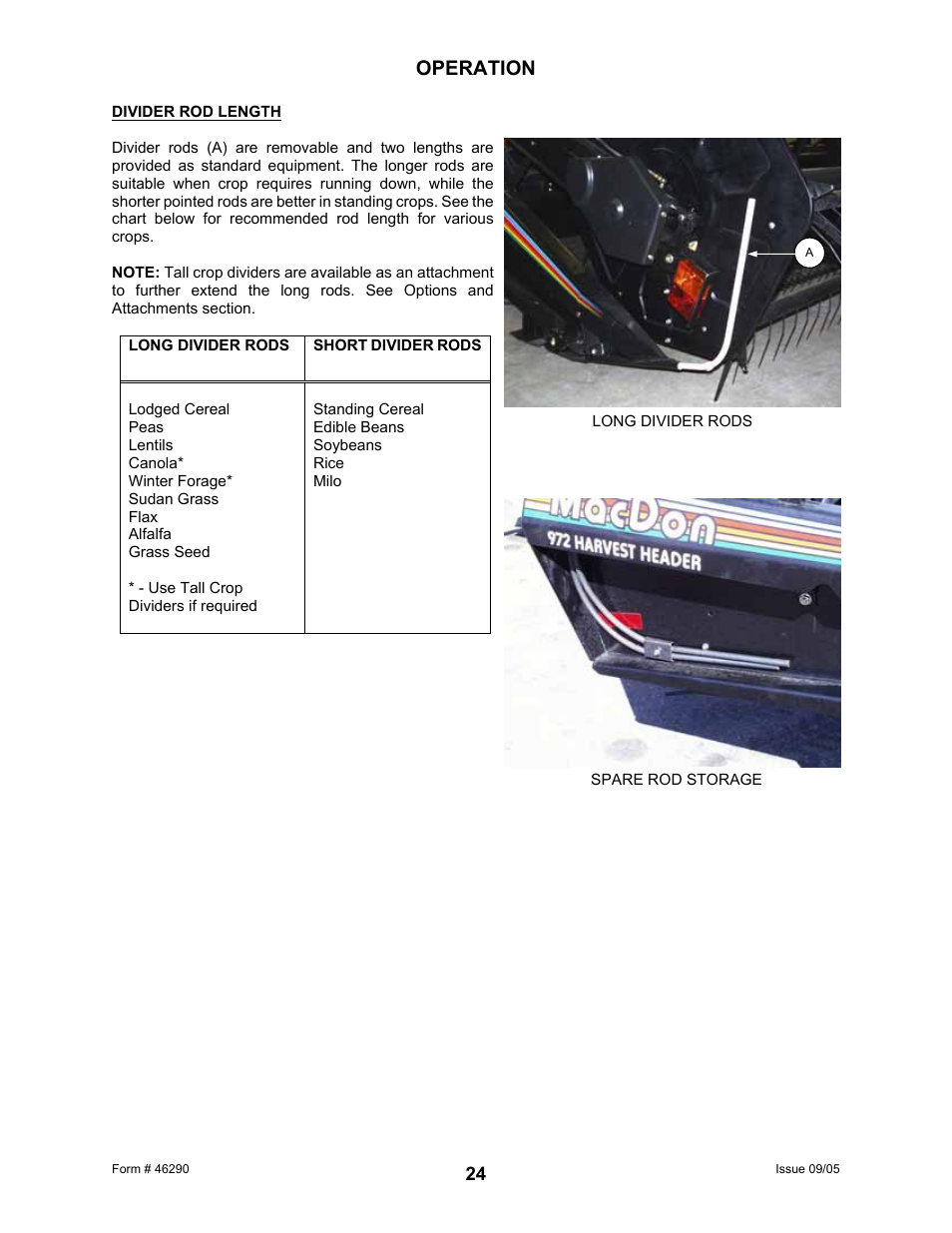 Operation | MacDon 742 HAY CONDITIONER User Manual | Page 26 / 124