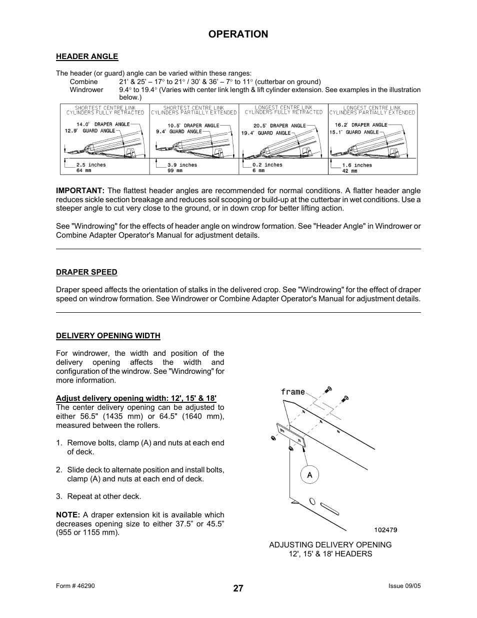 Operation | MacDon 742 HAY CONDITIONER User Manual | Page 29 / 124