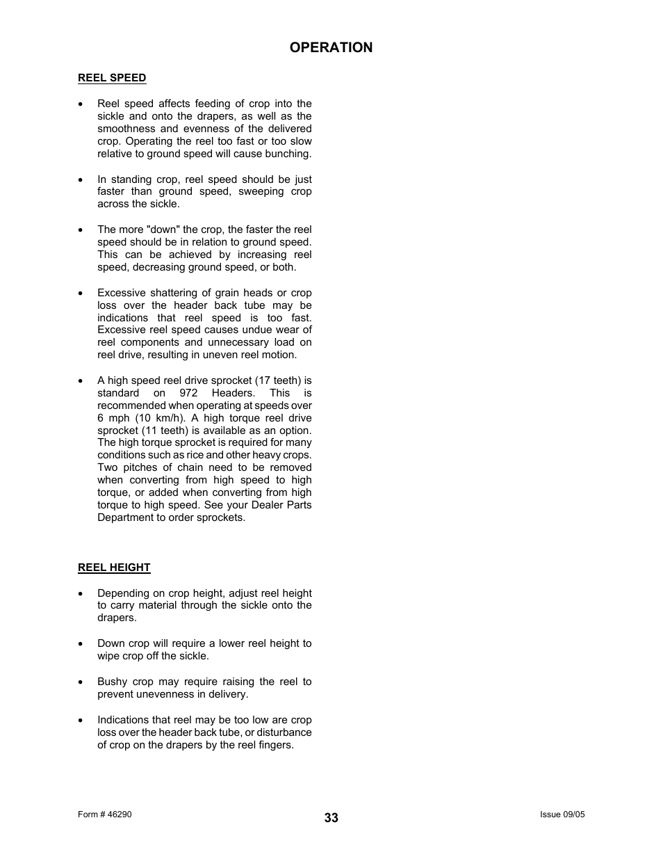 Operation | MacDon 742 HAY CONDITIONER User Manual | Page 35 / 124