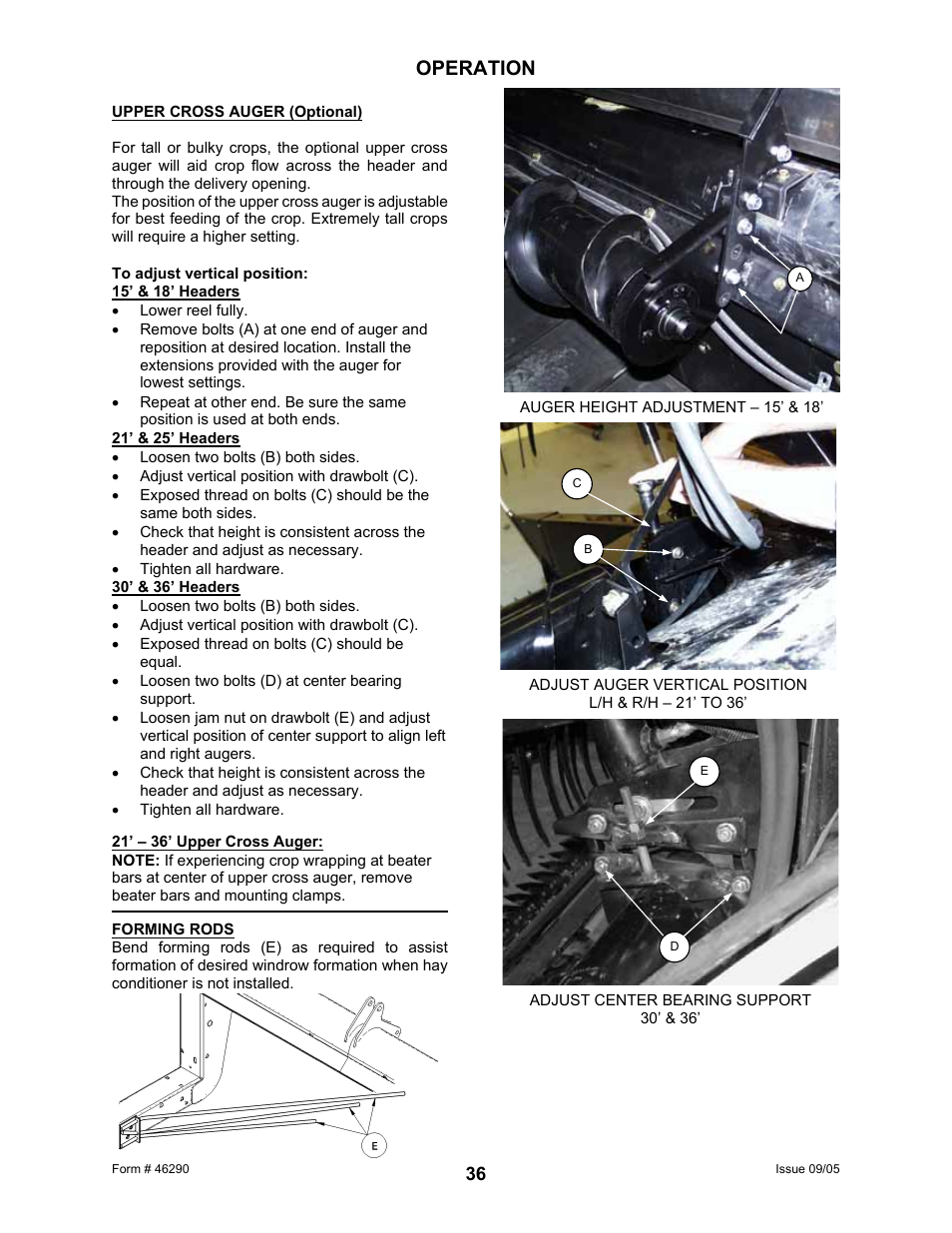 Operation | MacDon 742 HAY CONDITIONER User Manual | Page 38 / 124