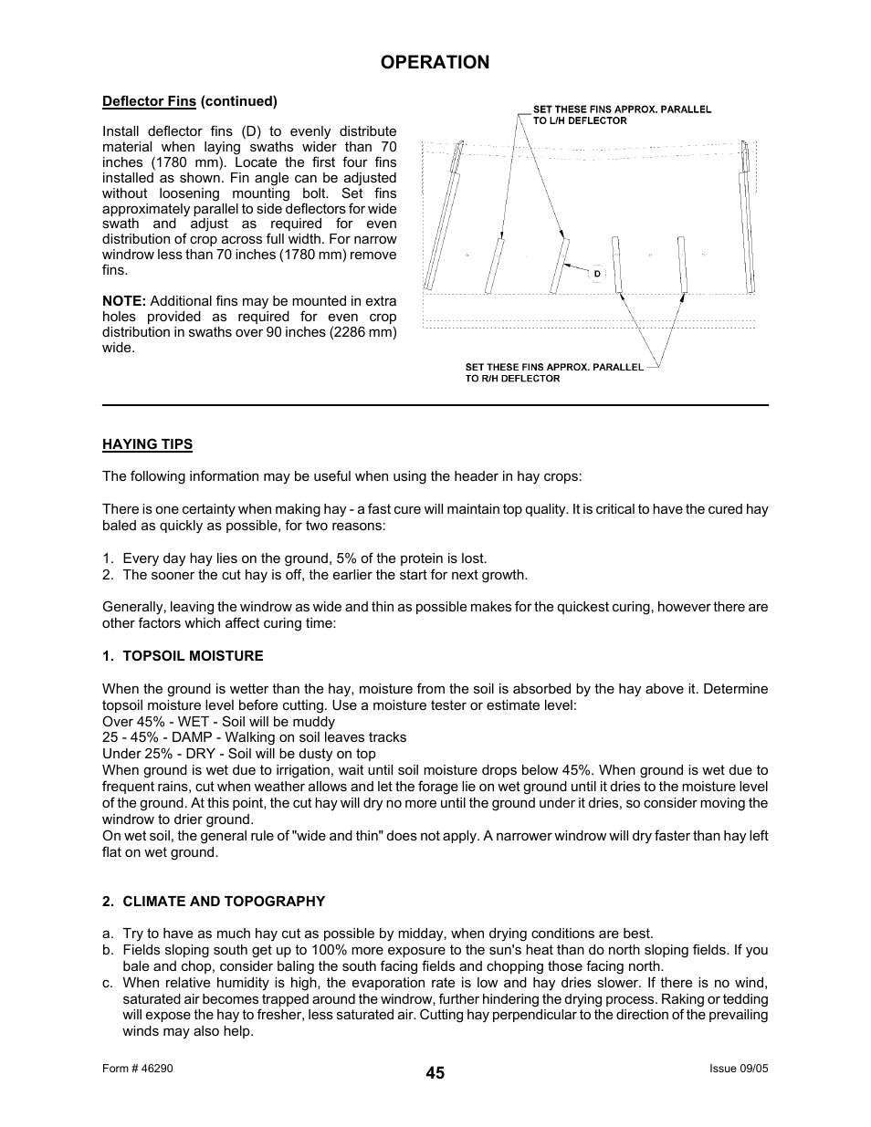 Operation | MacDon 742 HAY CONDITIONER User Manual | Page 47 / 124