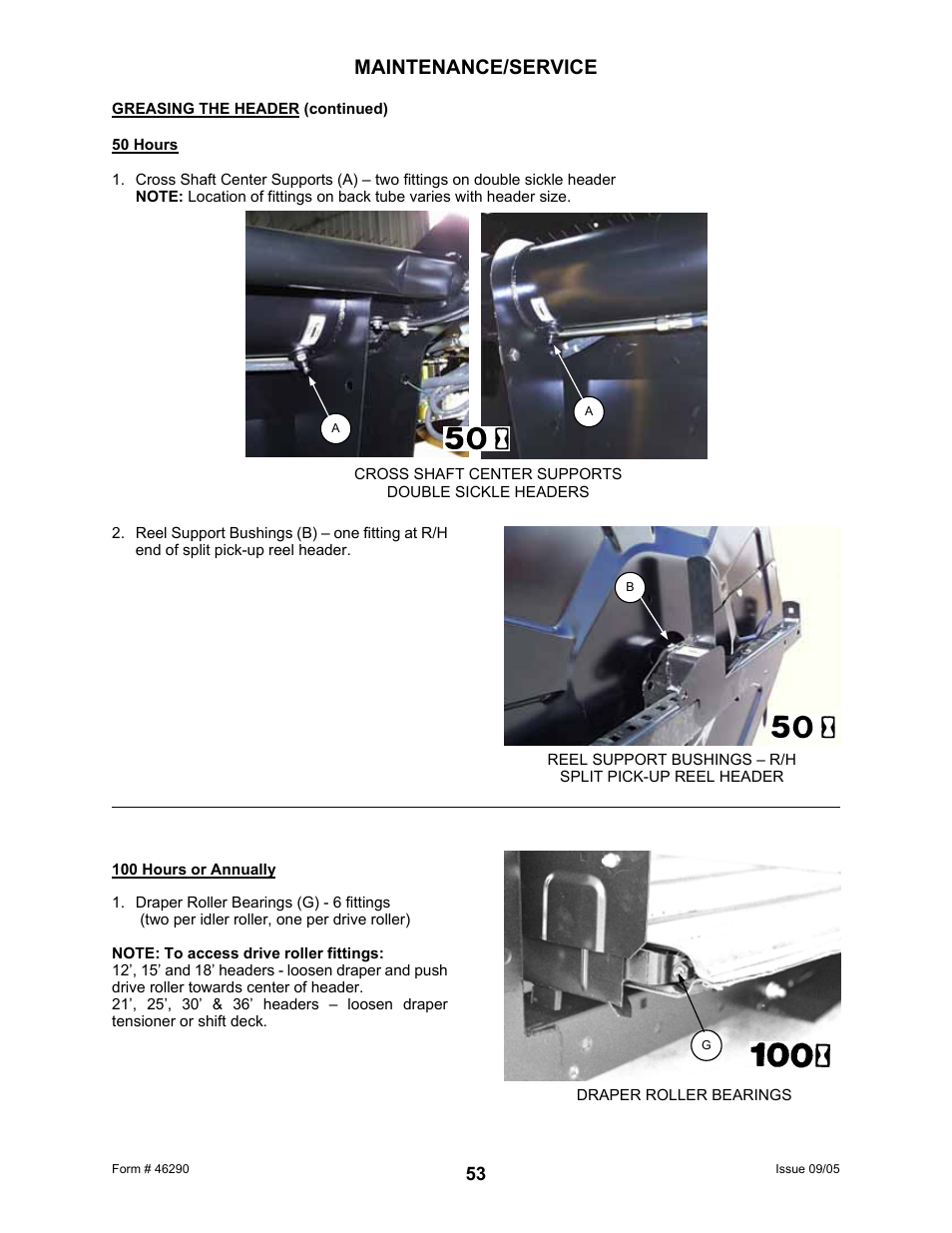 Maintenance/service | MacDon 742 HAY CONDITIONER User Manual | Page 55 / 124