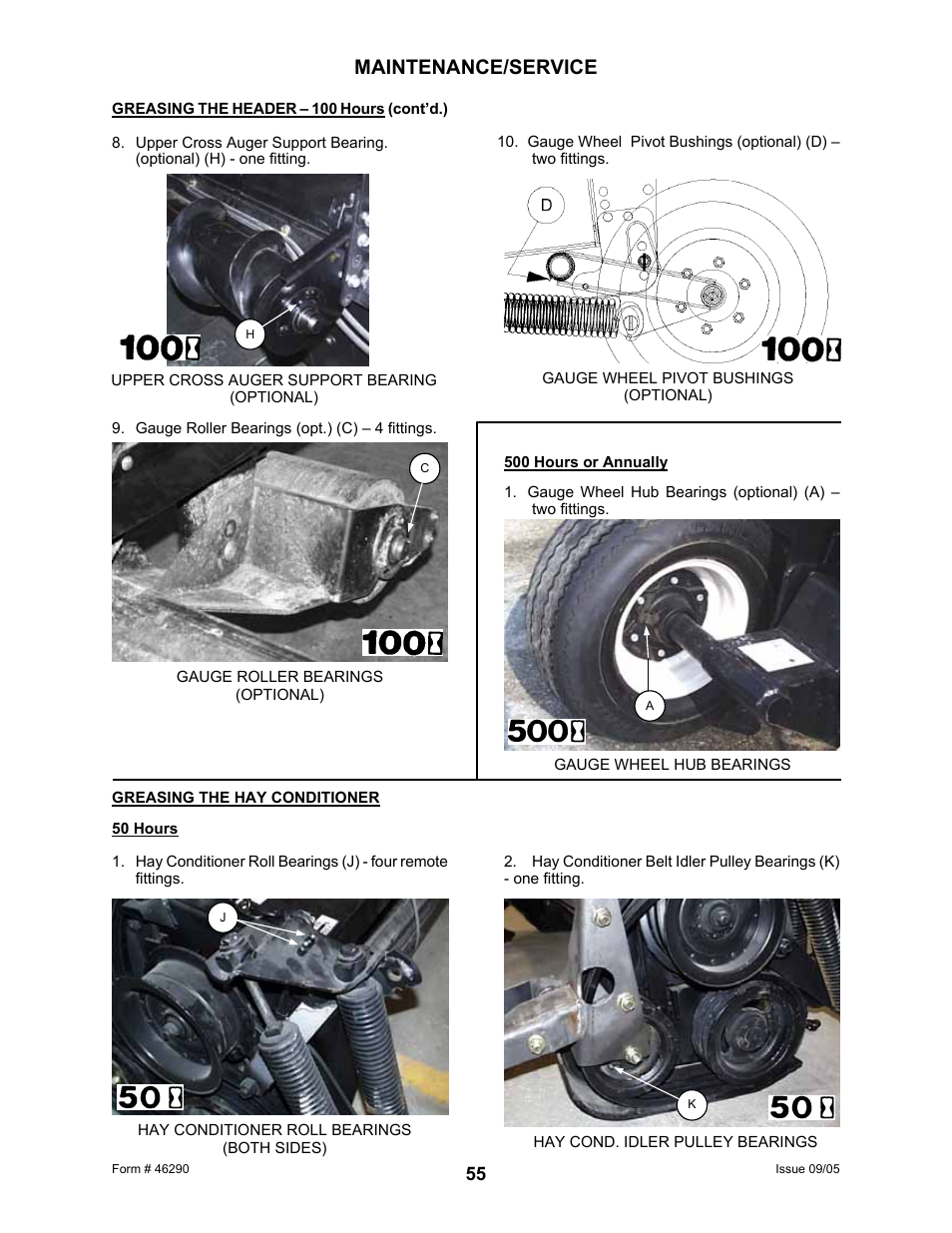 Maintenance/service | MacDon 742 HAY CONDITIONER User Manual | Page 57 / 124