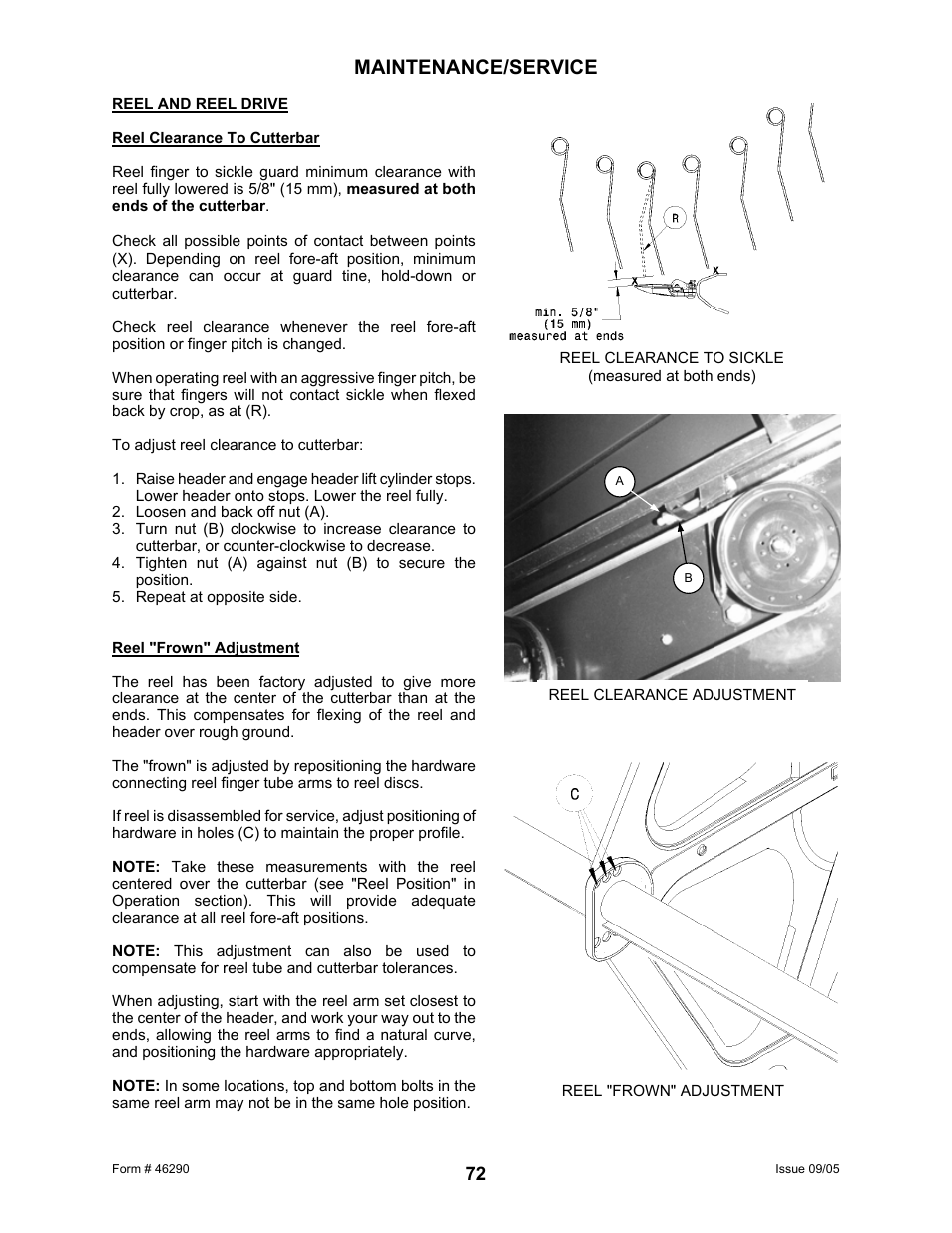 Maintenance/service | MacDon 742 HAY CONDITIONER User Manual | Page 74 / 124