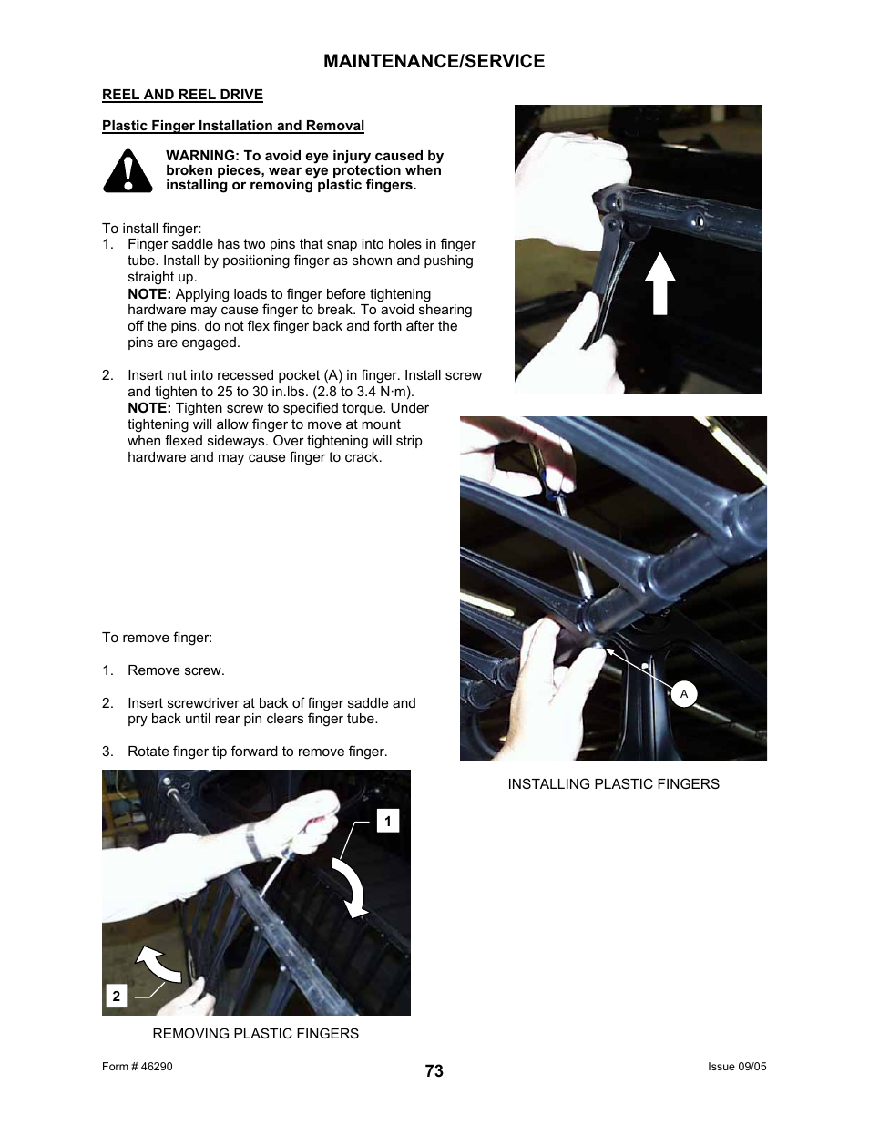 Maintenance/service | MacDon 742 HAY CONDITIONER User Manual | Page 75 / 124
