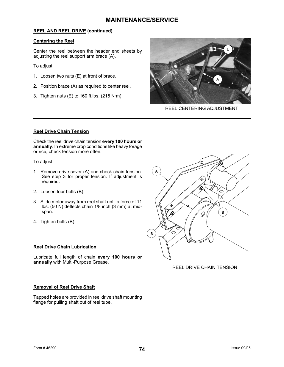 Maintenance/service | MacDon 742 HAY CONDITIONER User Manual | Page 76 / 124