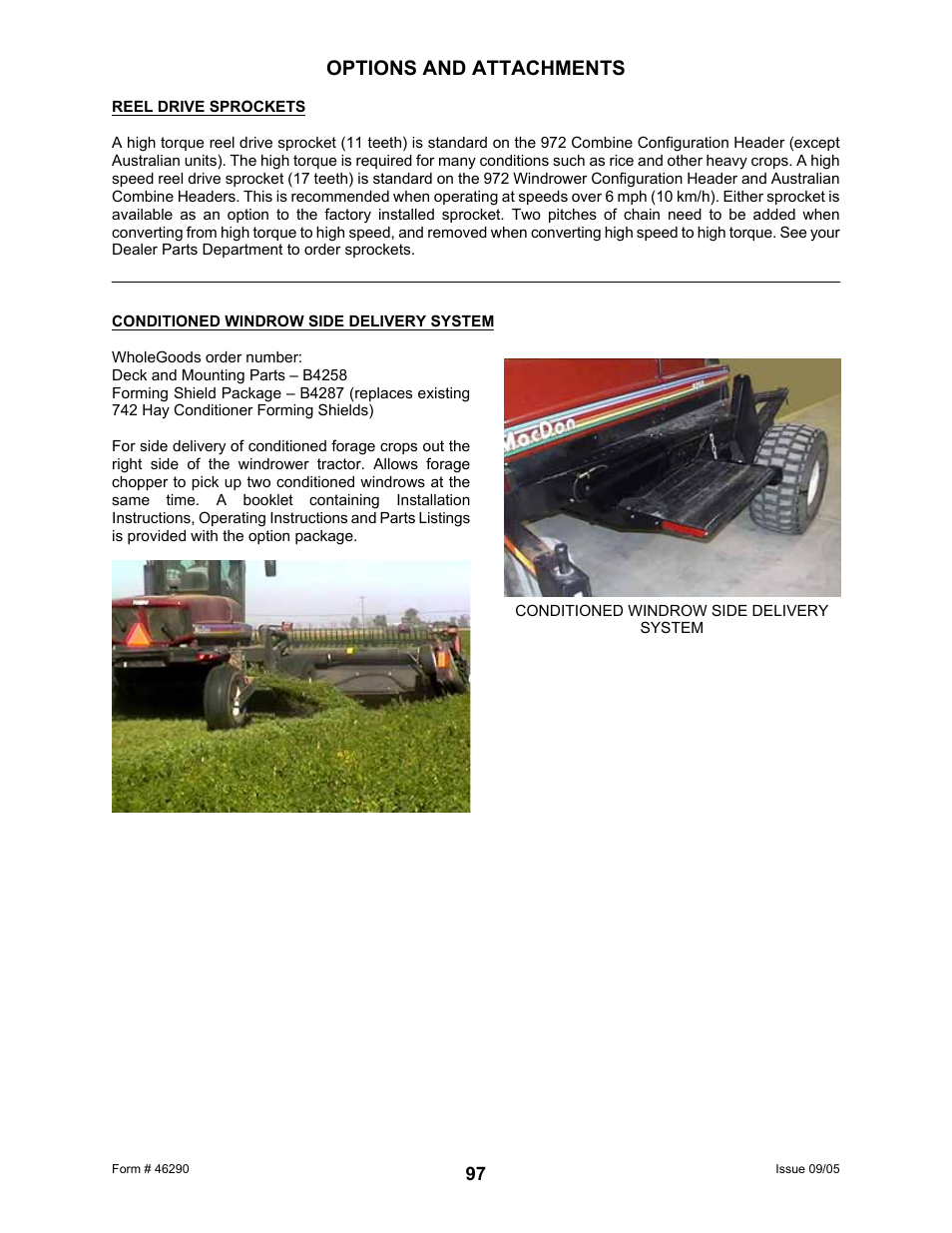 Options and attachments | MacDon 742 HAY CONDITIONER User Manual | Page 99 / 124