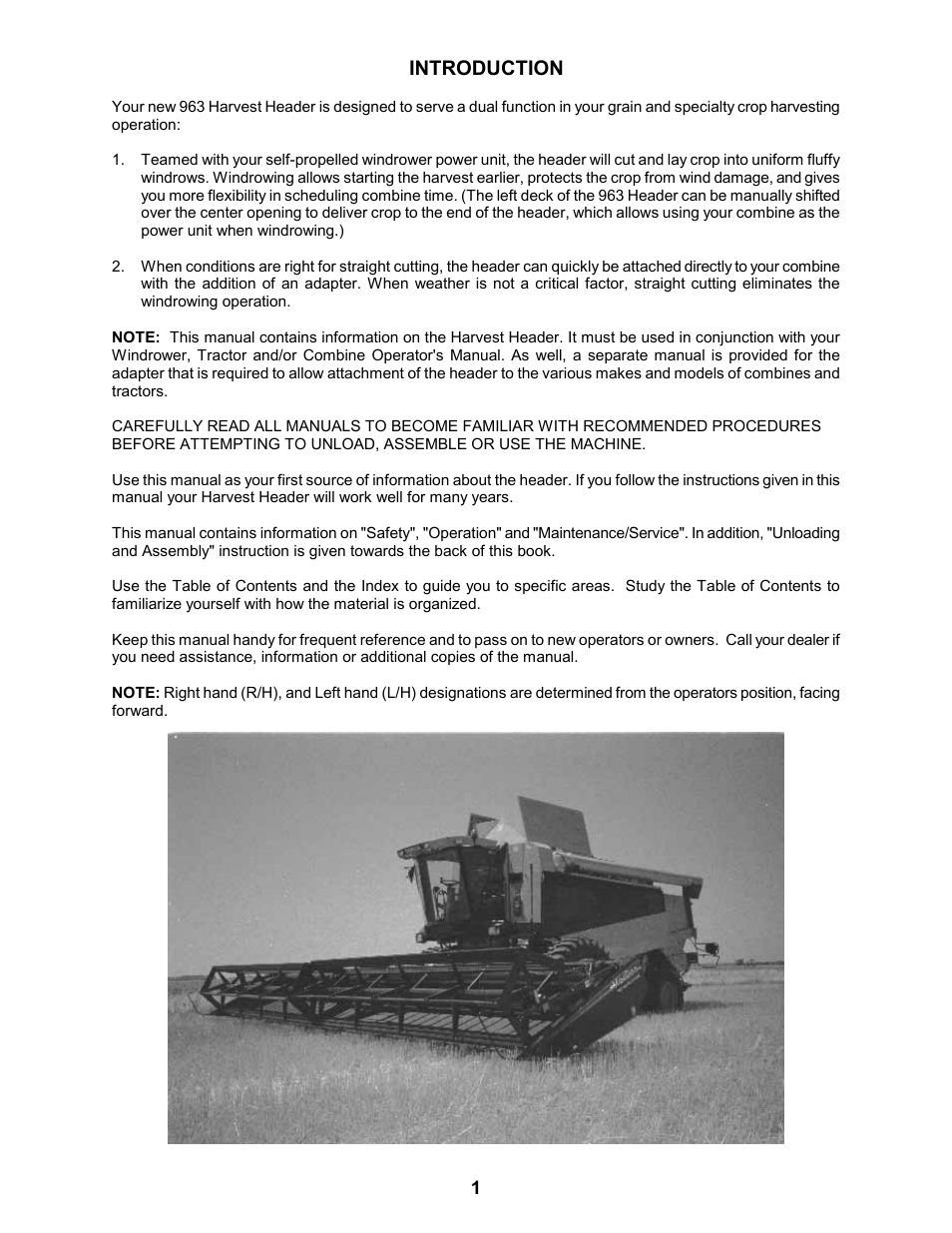 MacDon 963 Harvest Header User Manual | Page 2 / 87