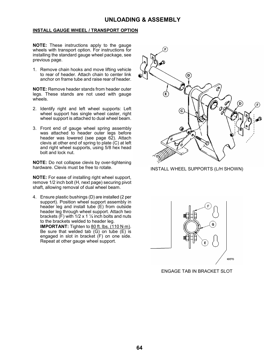 Unloading & assembly | MacDon 963 Harvest Header User Manual | Page 65 / 87