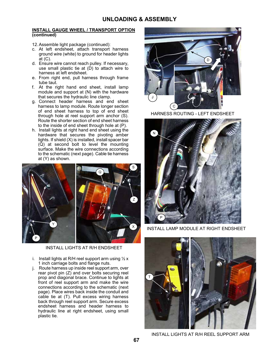 Unloading & assembly | MacDon 963 Harvest Header User Manual | Page 68 / 87