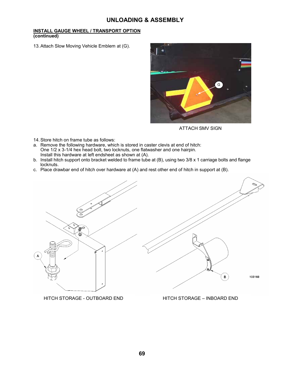 Unloading & assembly | MacDon 963 Harvest Header User Manual | Page 70 / 87