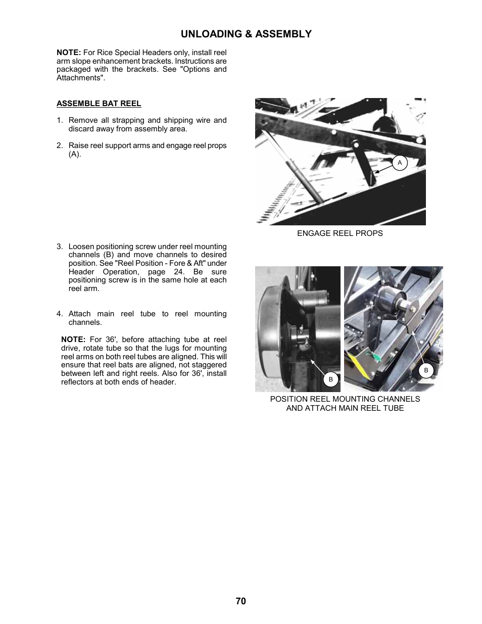 Unloading & assembly | MacDon 963 Harvest Header User Manual | Page 71 / 87