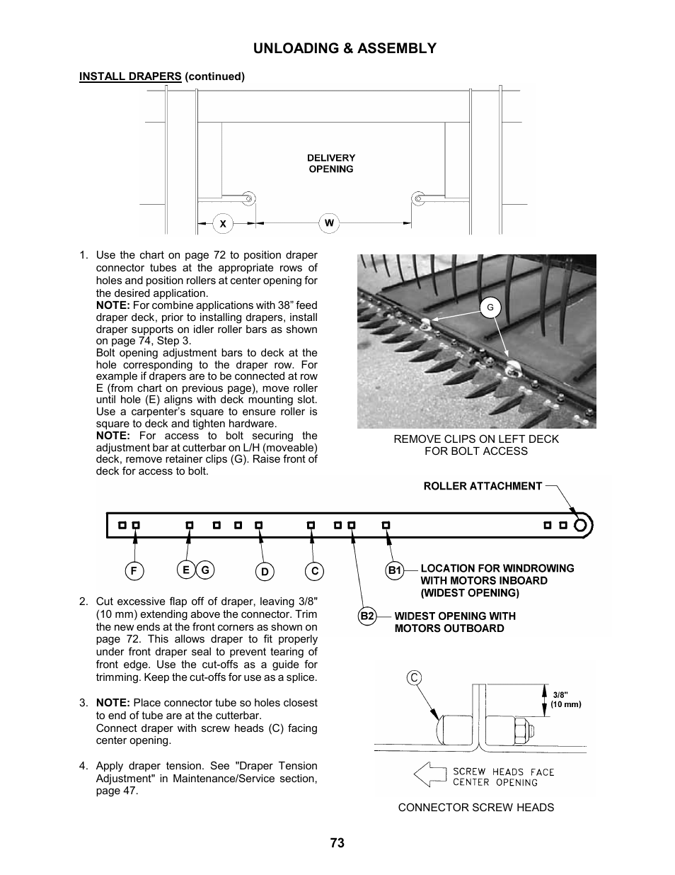 Unloading & assembly | MacDon 963 Harvest Header User Manual | Page 74 / 87