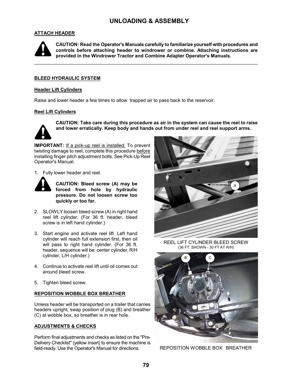 Unloading & assembly | MacDon 963 Harvest Header User Manual | Page 80 / 87