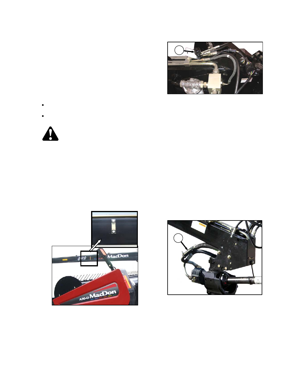 Warning | MacDon A40-D Pull-Type User Manual | Page 117 / 182