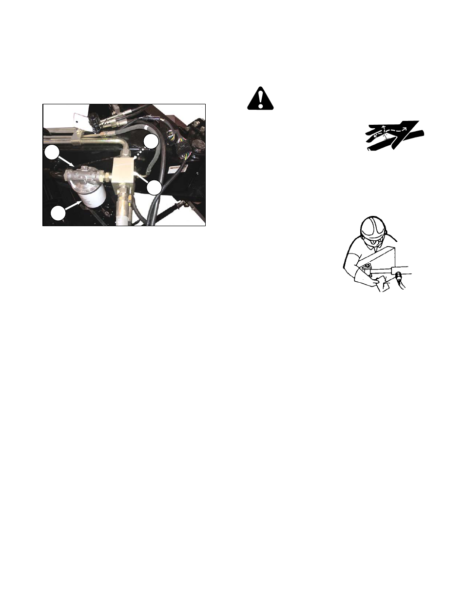 Warning | MacDon A40-D Pull-Type User Manual | Page 118 / 182