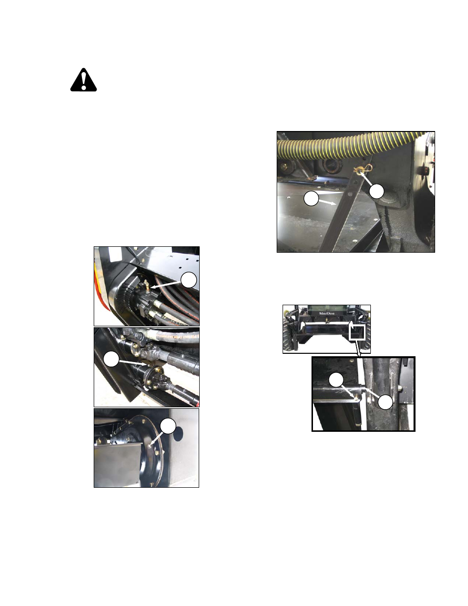 Caution | MacDon A40-D Pull-Type User Manual | Page 153 / 182