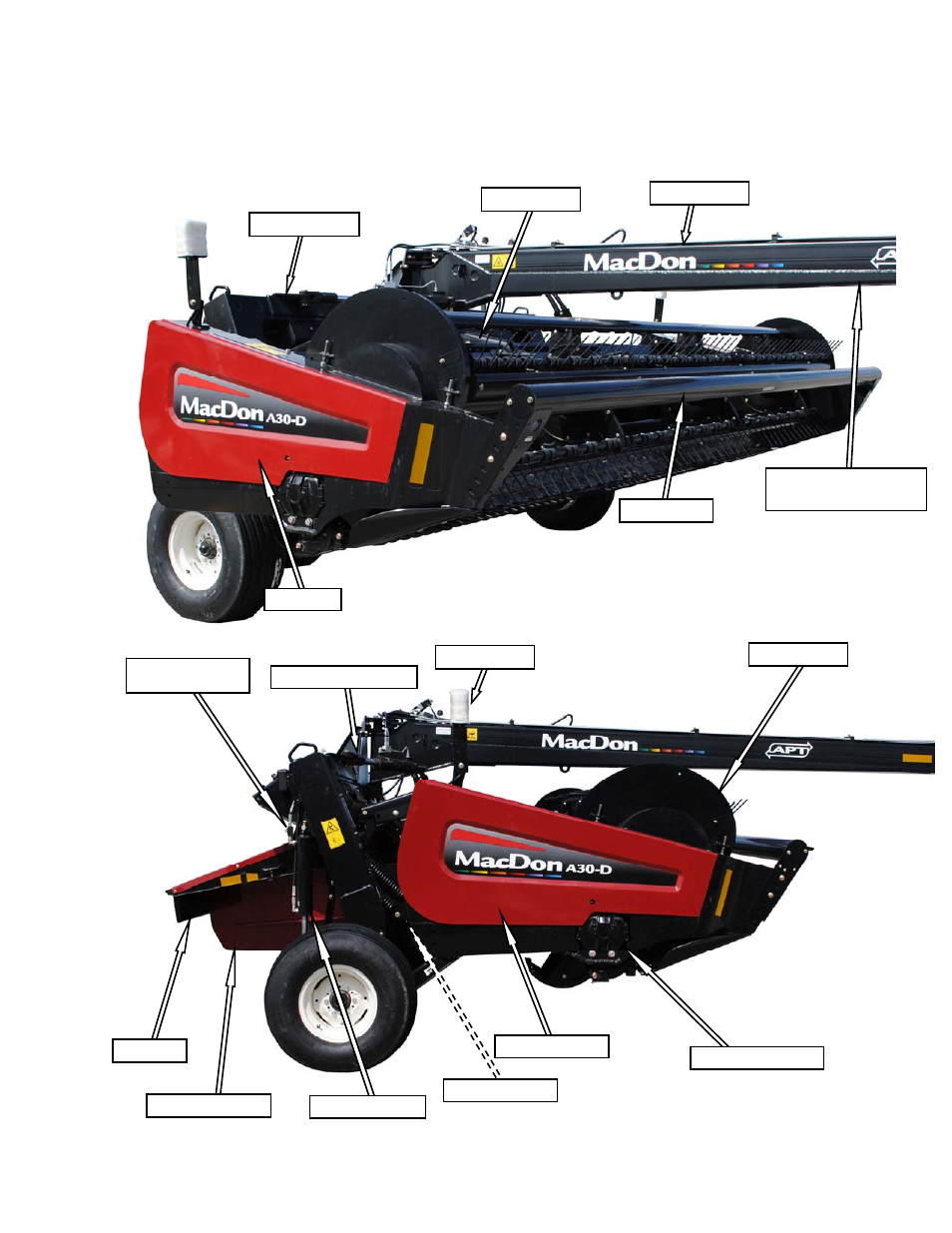 4 component identification, 1 pull-type | MacDon A40-D Pull-Type User Manual | Page 25 / 182