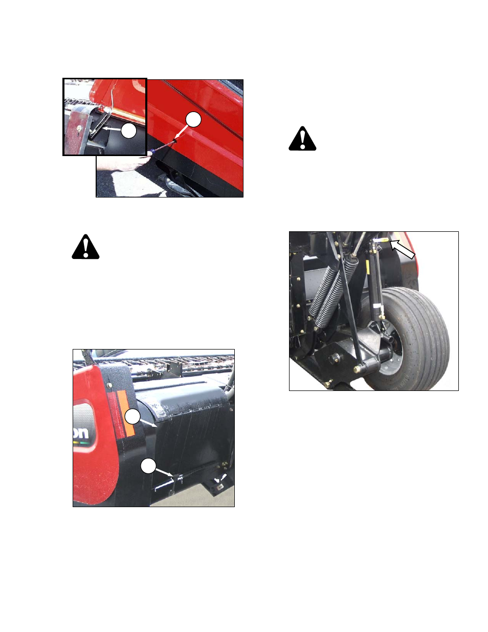 Caution, Danger | MacDon A40-D User Manual | Page 105 / 193