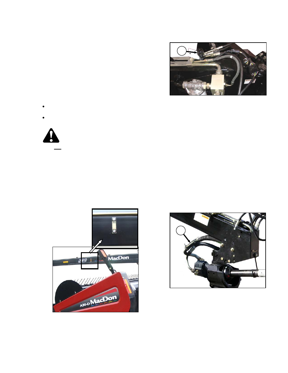Warning | MacDon A40-D User Manual | Page 119 / 193