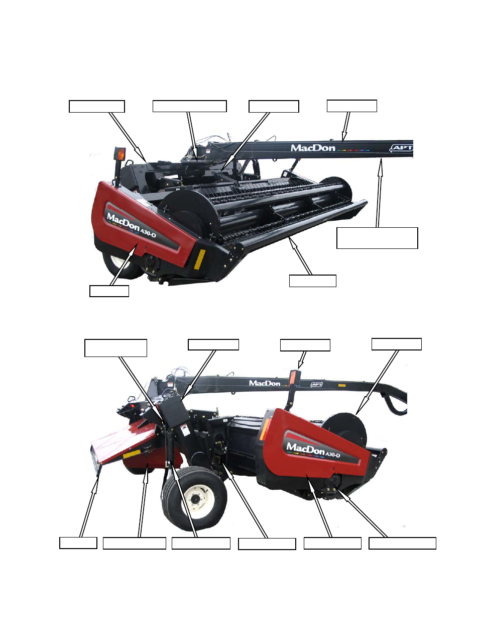4 component identification, 1 pull-type | MacDon A40-D User Manual | Page 17 / 193