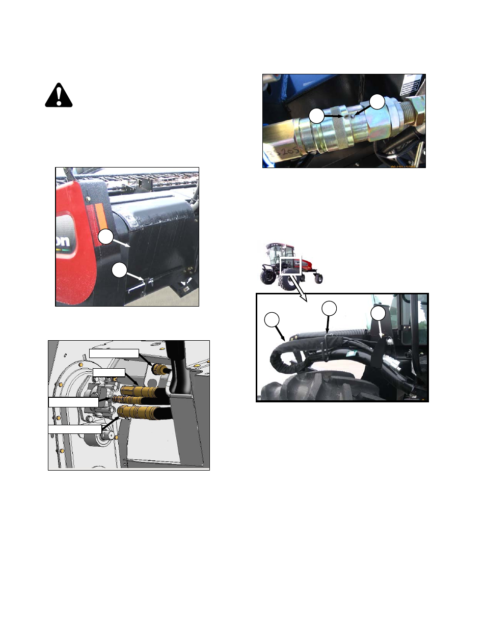 Caution | MacDon A40-D User Manual | Page 48 / 193