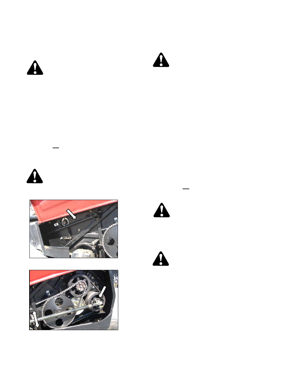 Warning | MacDon A40-D User Manual | Page 64 / 193