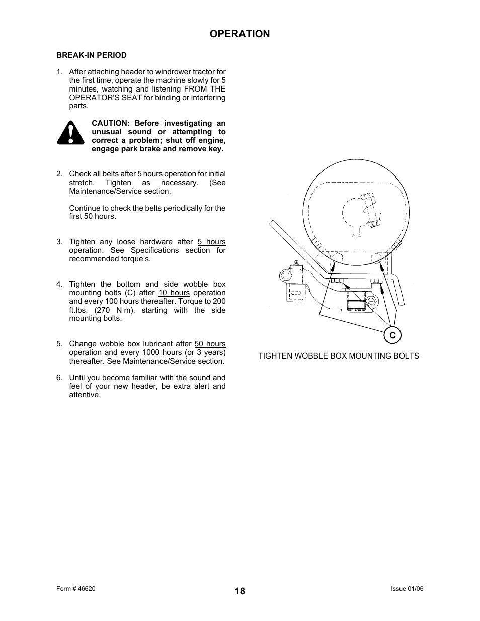 Operation | MacDon 922 User Manual | Page 20 / 84