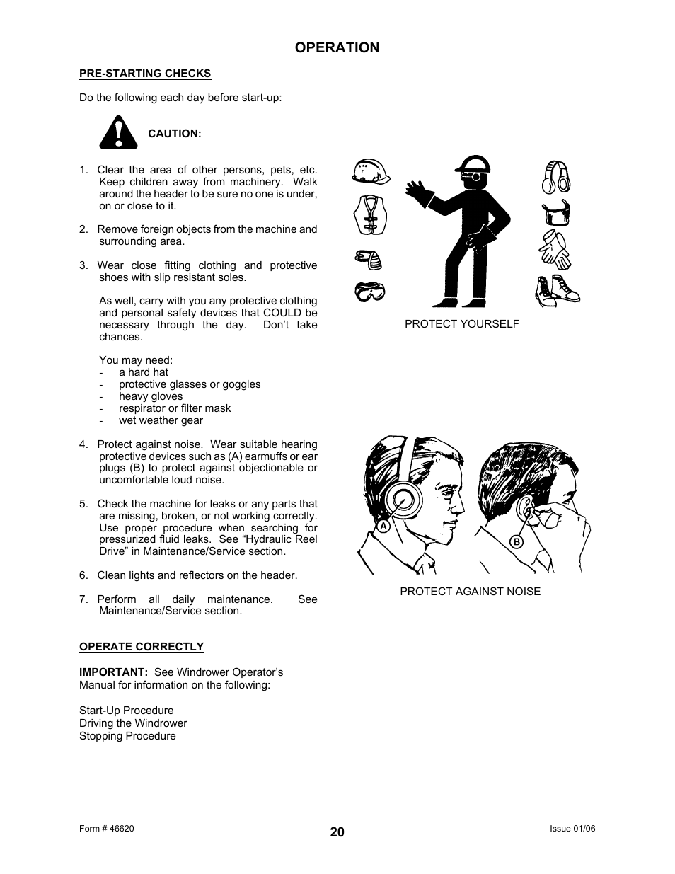 Operation | MacDon 922 User Manual | Page 22 / 84
