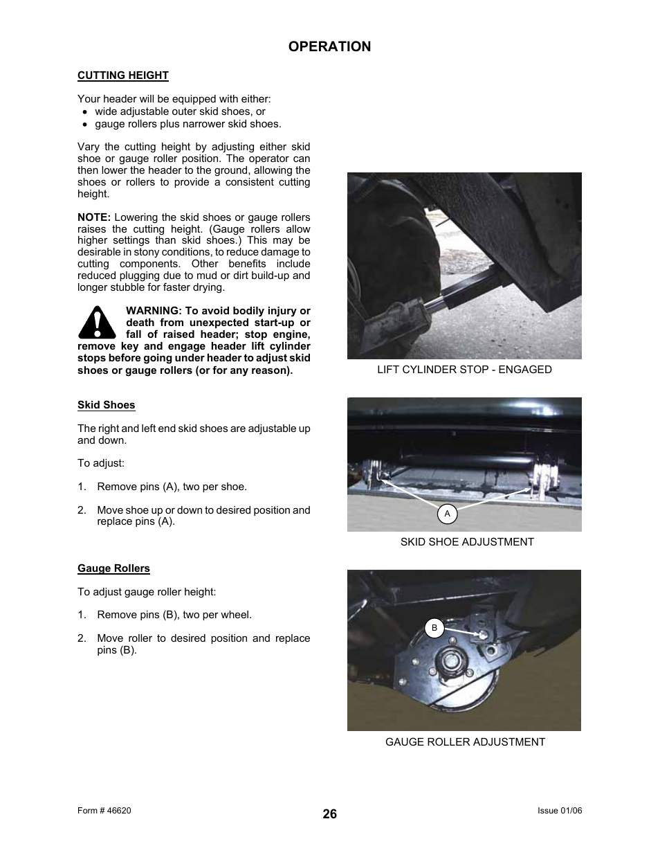 Operation | MacDon 922 User Manual | Page 28 / 84