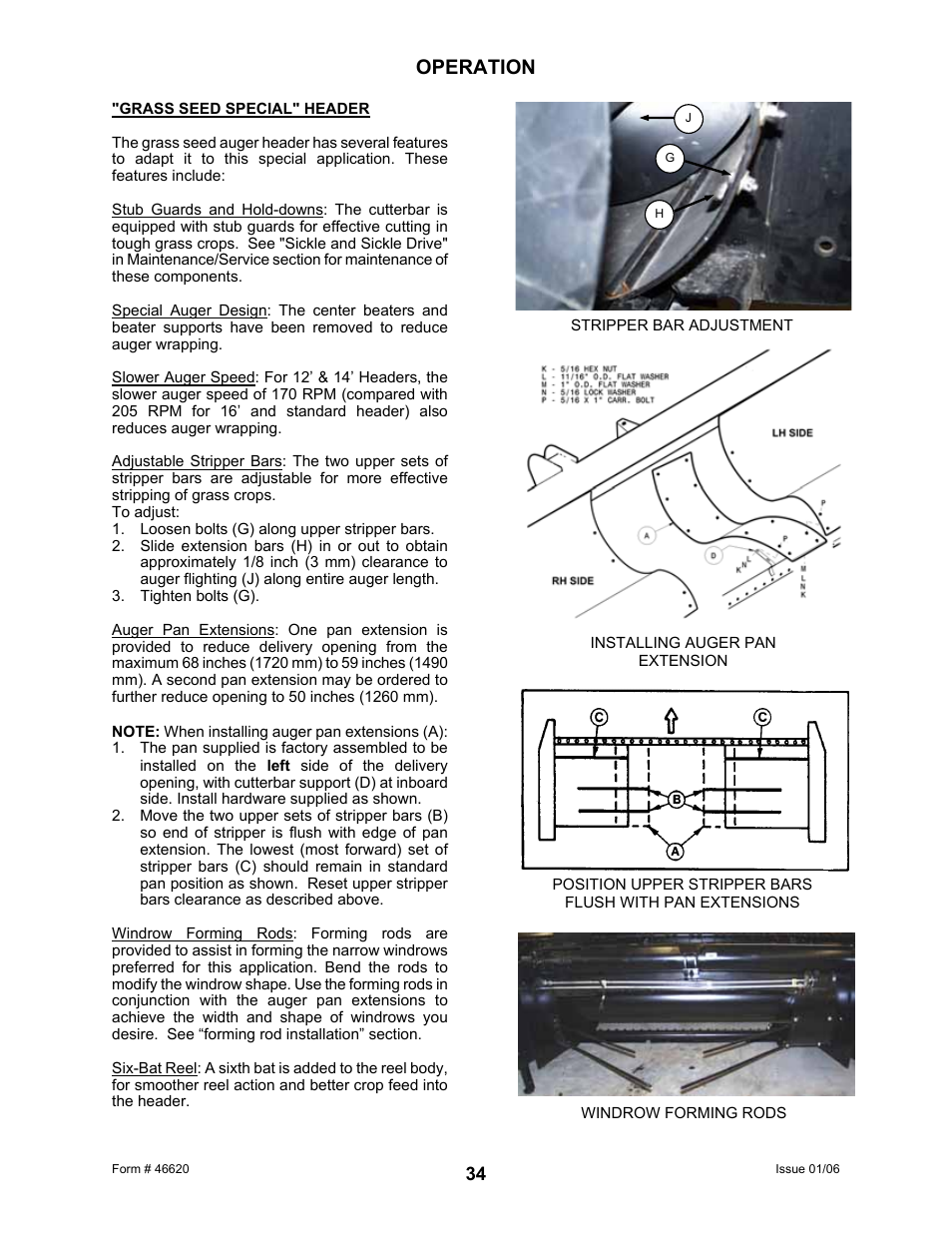 Operation | MacDon 922 User Manual | Page 36 / 84