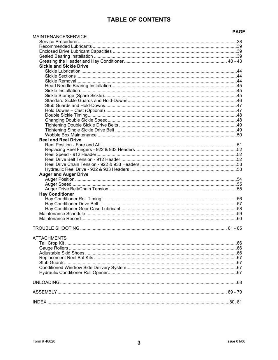 MacDon 922 User Manual | Page 5 / 84