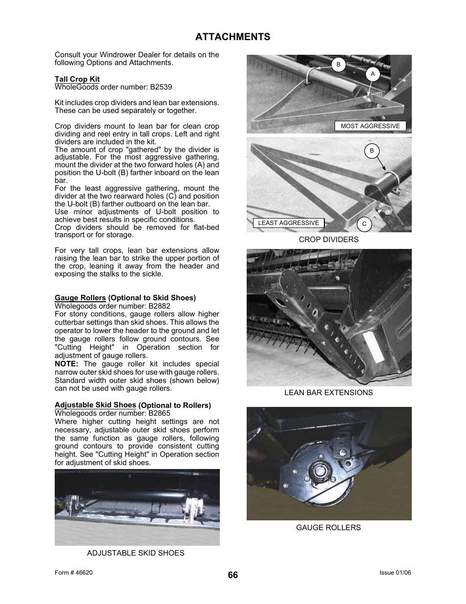 Attachments | MacDon 922 User Manual | Page 68 / 84